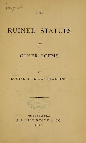 The ruined statues and other poems