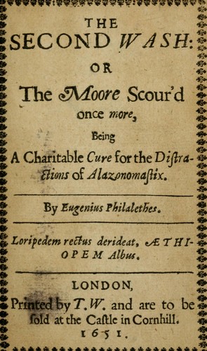 The second wash, or, The moore scour'd once more