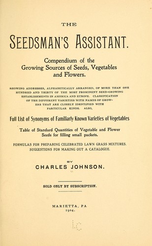 The seedman's assistant