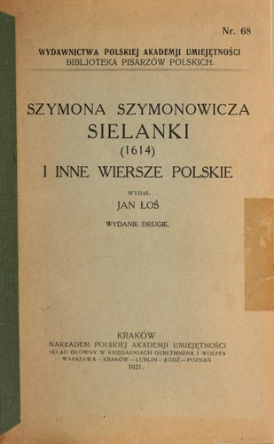 Sielanki (1614) i inne wiersze polskie