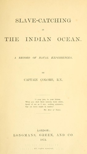 Slave-catching in the Indian ocean