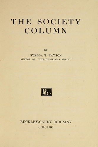 The society column