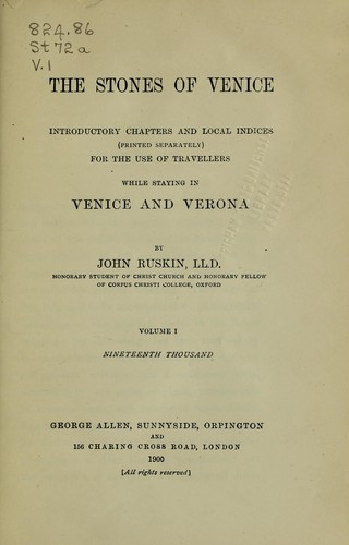 The stones of Venice