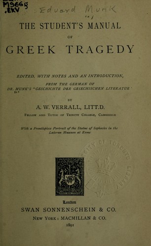 The student's manual of Greek tragedy