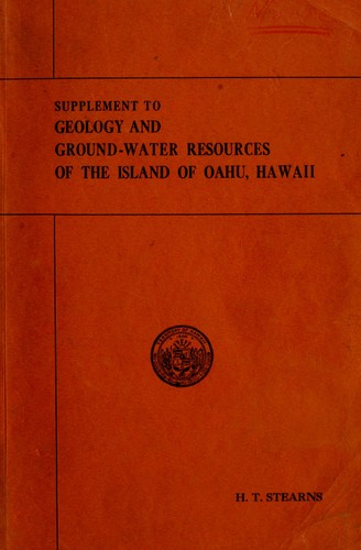 Supplement to the Geology and ground-water resources of the island of Oahu, Hawaii