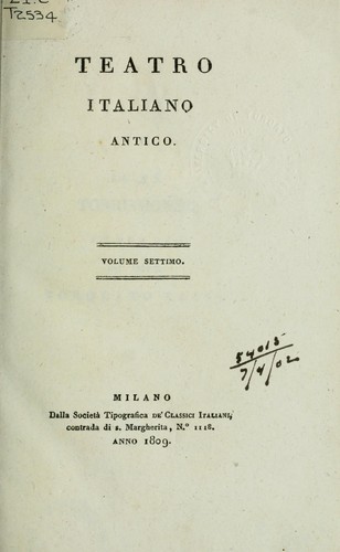 Teatro italiano antico