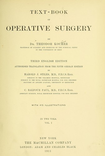 Text-book of operative surgery