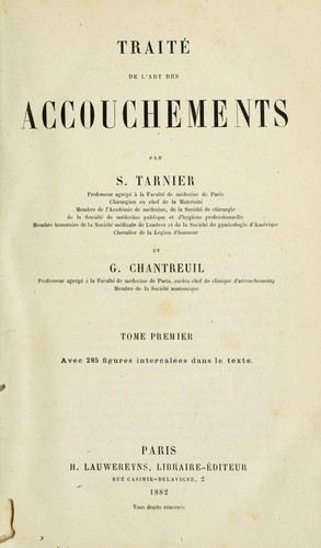 Traité de l'art des accouchements