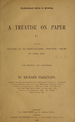 A treatise on paper