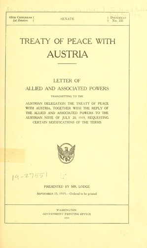 Treaty of peace with Austria
