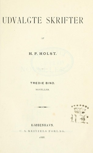 Udvalgte skrifter af H.P. Holst