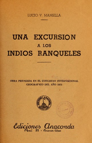Una excursión a los indios ranqueles