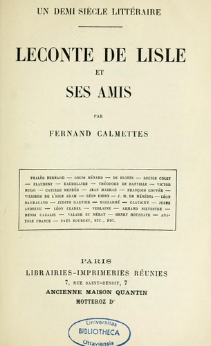 Un demi siècle littéraire