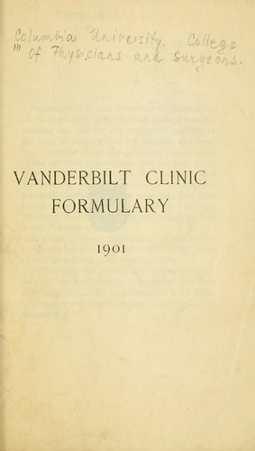 Vanderbilt Clinic formulary