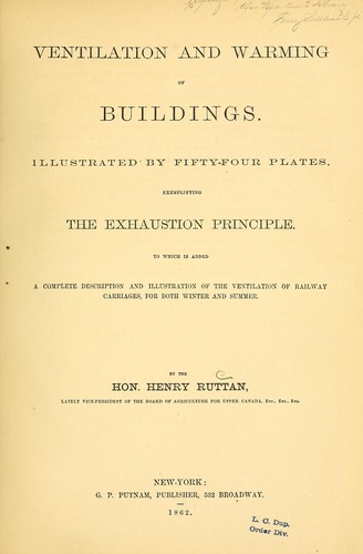 Ventilation and warming of buildings