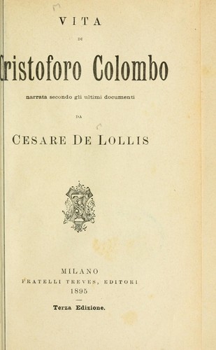 Vita di Cristoforo Colombo