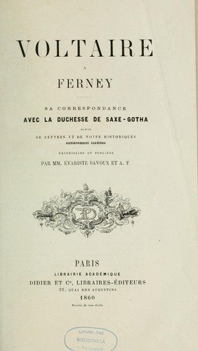 Voltaire à Ferney