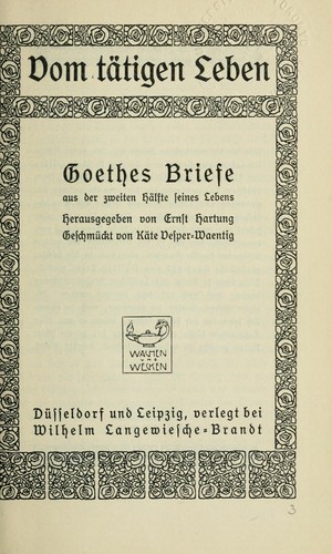 Vom tätigen Leben