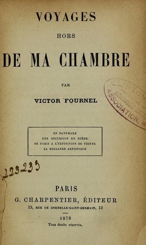 Voyages hors de ma chambre