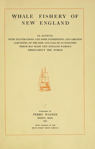 Whale fishery of New England