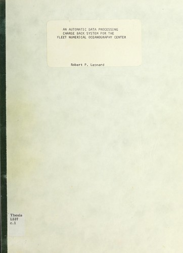 An automatic data processing charge back system for the fleet numerical oceanography center