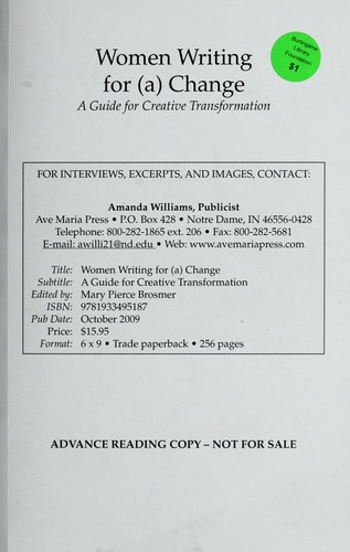Women writing for (a) change