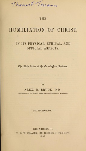 The humiliation of Christ