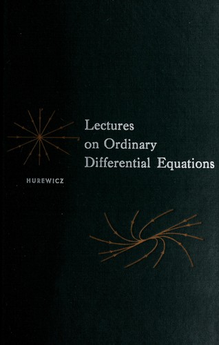 Lectures on ordinary differential equations