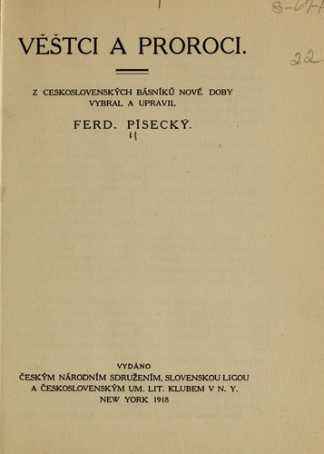 Věštci a proroci