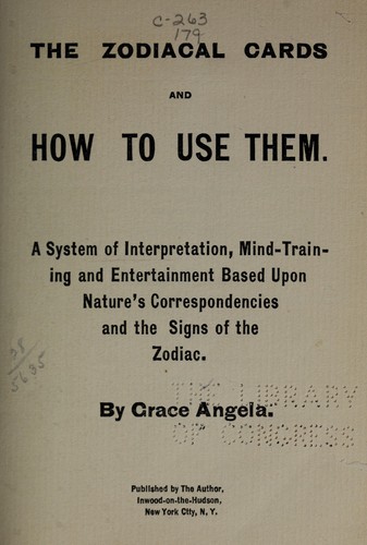 The zodiacal cards and how to use them