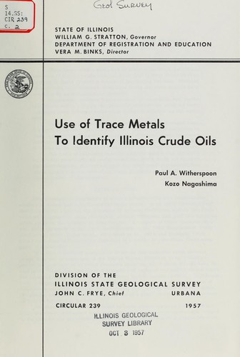 Use of trace metals to identify Illinois crude oils