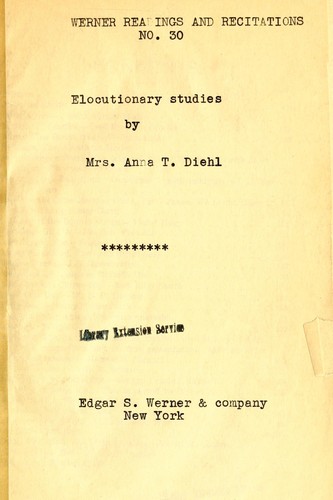 Elocutionary studies