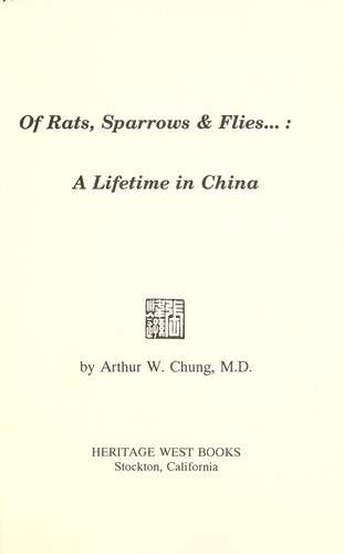 Of rats, sparrows & flies--