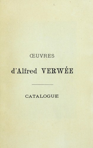 Oeuvres d'Alfred Verwee