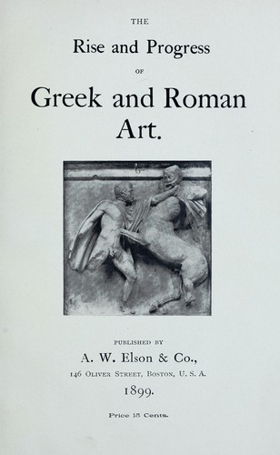 Illustrated catalogue of carbon prints on the rise and progress of Greek and Roman art
