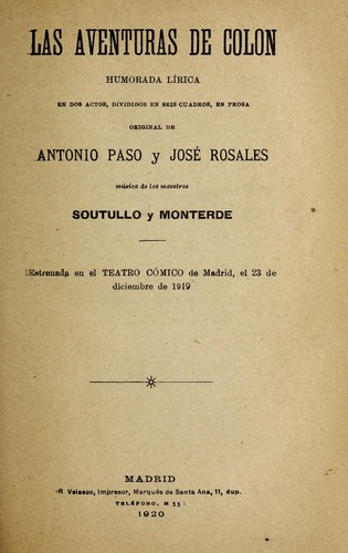 Las aventuras de Colo n