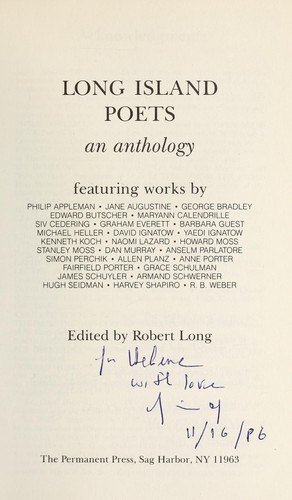 Long Island Poets: An Anthology