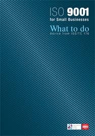 ISO 9001 for small businesses : what to do : advice from ISO/TC 176