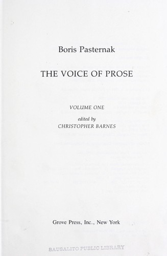 The voice of prose