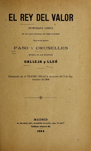 El rey del valor