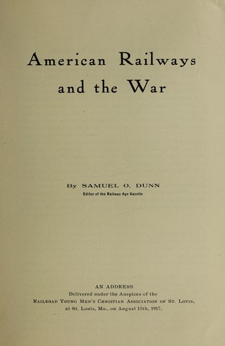 American Railways and the war