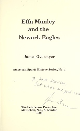 Effa Manley and the Newark Eagles