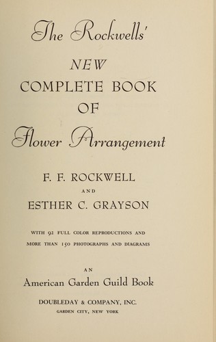 New complete book of flower arrangement