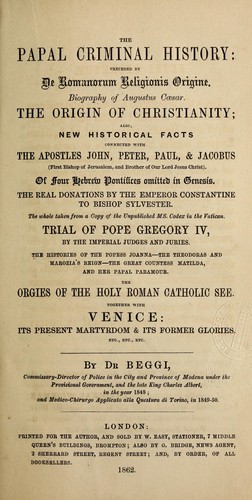The papal criminal history