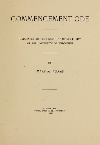Commencement ode