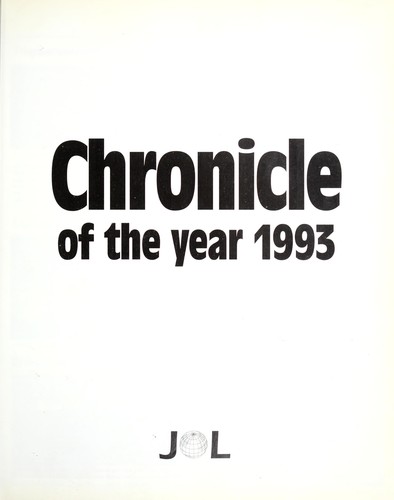 Chronicle of the Year 1993 (Chronicle of the Year)