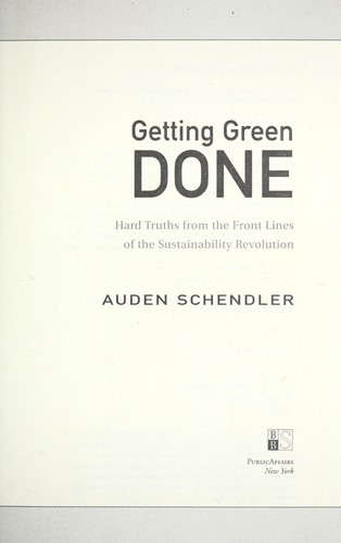 Getting green done
