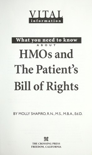 HMOs and the patient's bill of rights