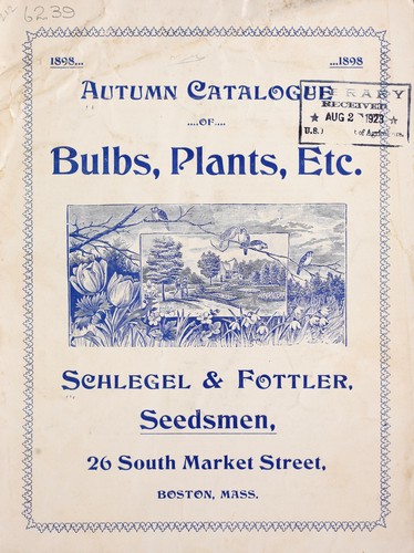 Autumn catalogue of bulbs, plants, etc