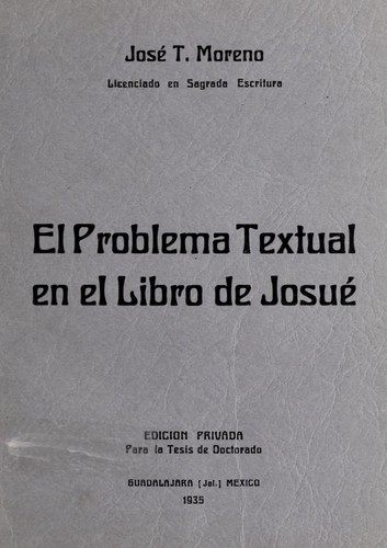 El problema textual en el libro de Josue